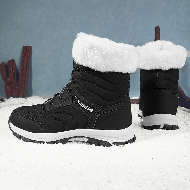 TUINANLE 25 Jahre Damen Herbst und Winter Warme Baumwollschuhe Schneestiefel Winter Stiefeletten Rutschfeste Kurze Stiefel
