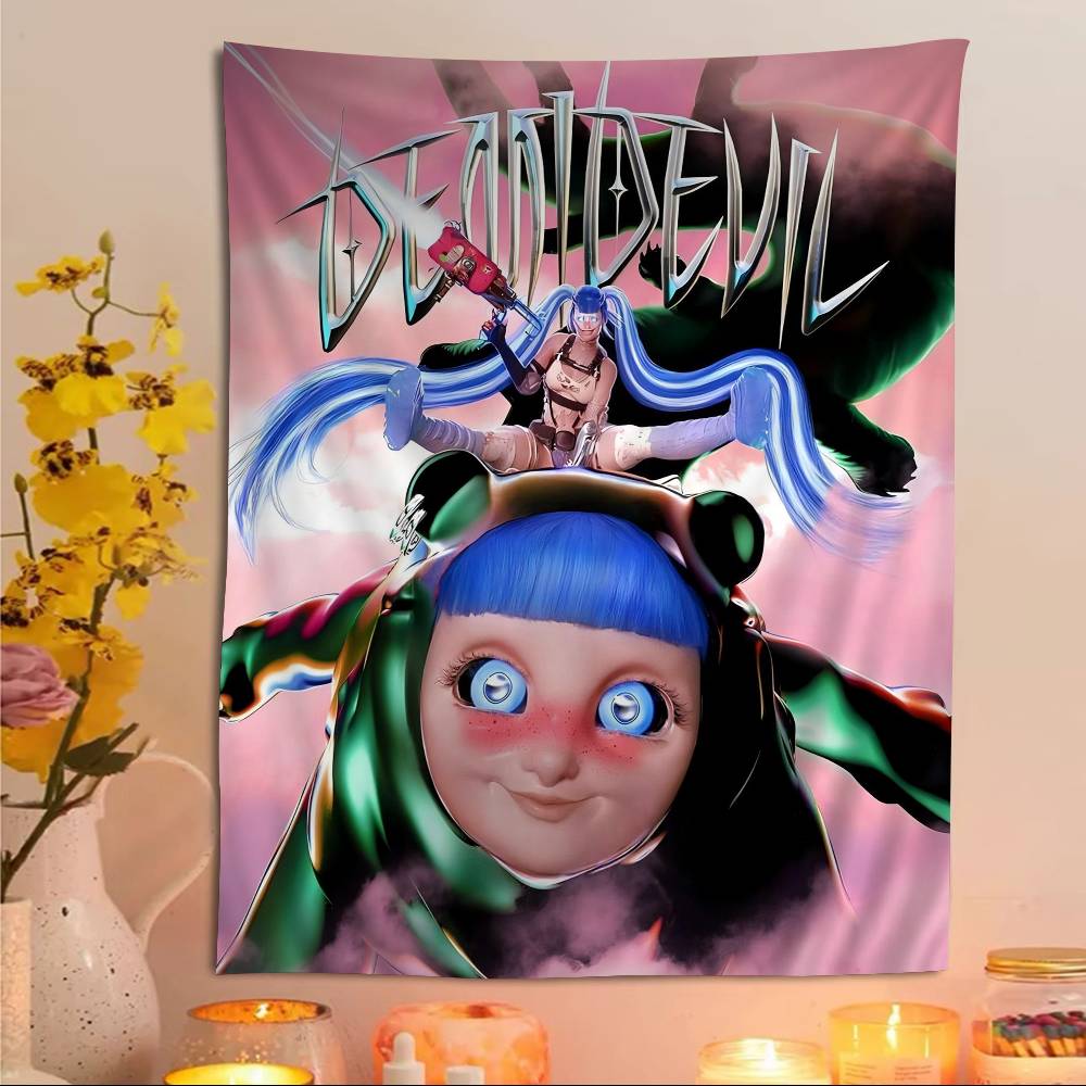 Ashnikko Rapper Weedkiller Printed Large Wall Tapestry Hanging Tarot Hippie Wall Rugs Dorm Home Decor