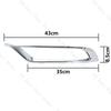 2PCS For Chrysler 300 2015-2025 Front Bumper Fog Lamp Light Trim Chrome Cover Frame Lid Bezel Hood 5SW14SZ0AB 5SW15SZ0AB