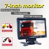 Bileeko 7-Inch Car Central Control Monitor - Passenger/Cargo Display, 12V/24V TFT LCD Color Screen