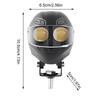 Motorcycle Fog Lights Waterproof Lamp Helmet Shaped Double Color Flash Motorcycle Driving Lights For Road Touring Outdoor