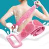 Styxon Silicone Back Scrubber for Shower, Styxon 35.4 Inch Bath Body Brush, Double Side Spa Massage Exfoliating Back Brush Belt Scrubbing Pad - Mu