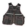 Electrician Tool Vest Adjustable Waist Premium Waterproof Work Vest Storage Bag Holder with Tool Pockets for Carpentry Home DIY