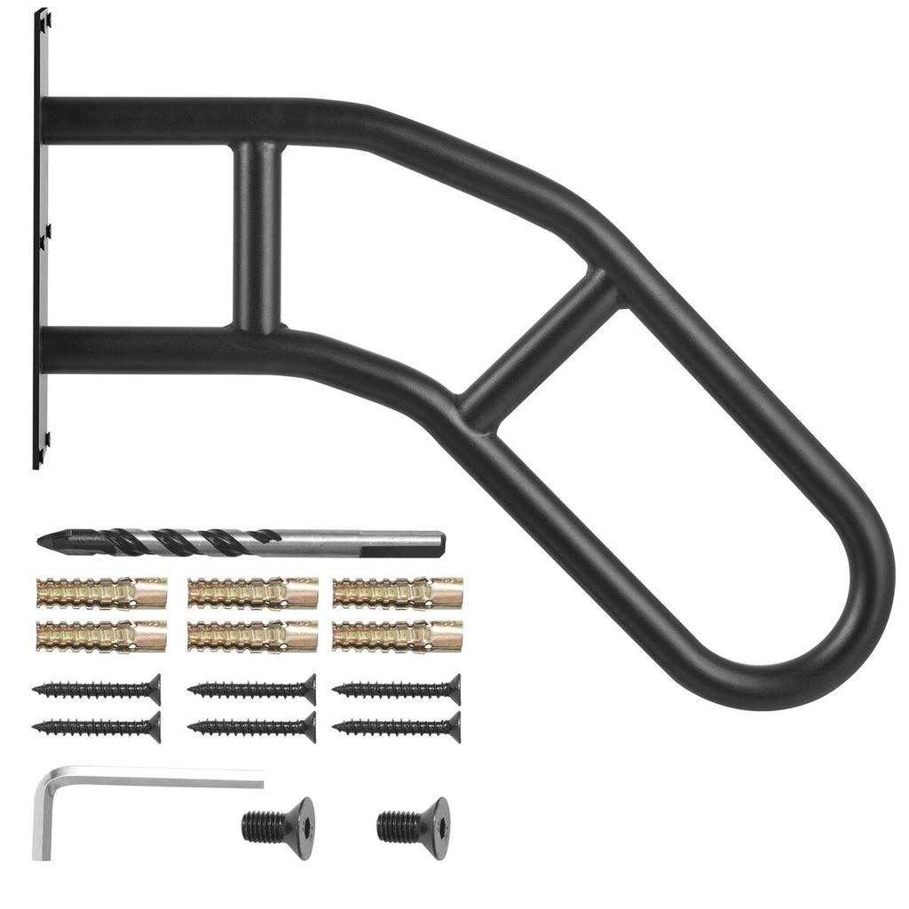 Handrails for Outdoor Steps 29" Wall Mount Safety Railings for 1-3 Steps