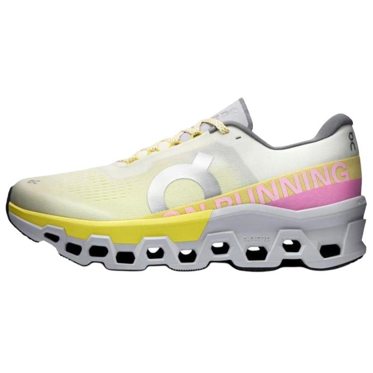 On Cloudmster 2 Comfortable Durable Running Shoes Women sneaker Beige Pink 3WF30793072