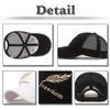 UV CZA010 [White Fang] Hat, Casual, Embroidered, Cap, Outdoor, Protection, Casual, Men's, Women's, (Black)