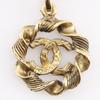 CHANEL COCO Mark Necklace vintage Plated Gold 7.5g Women Used