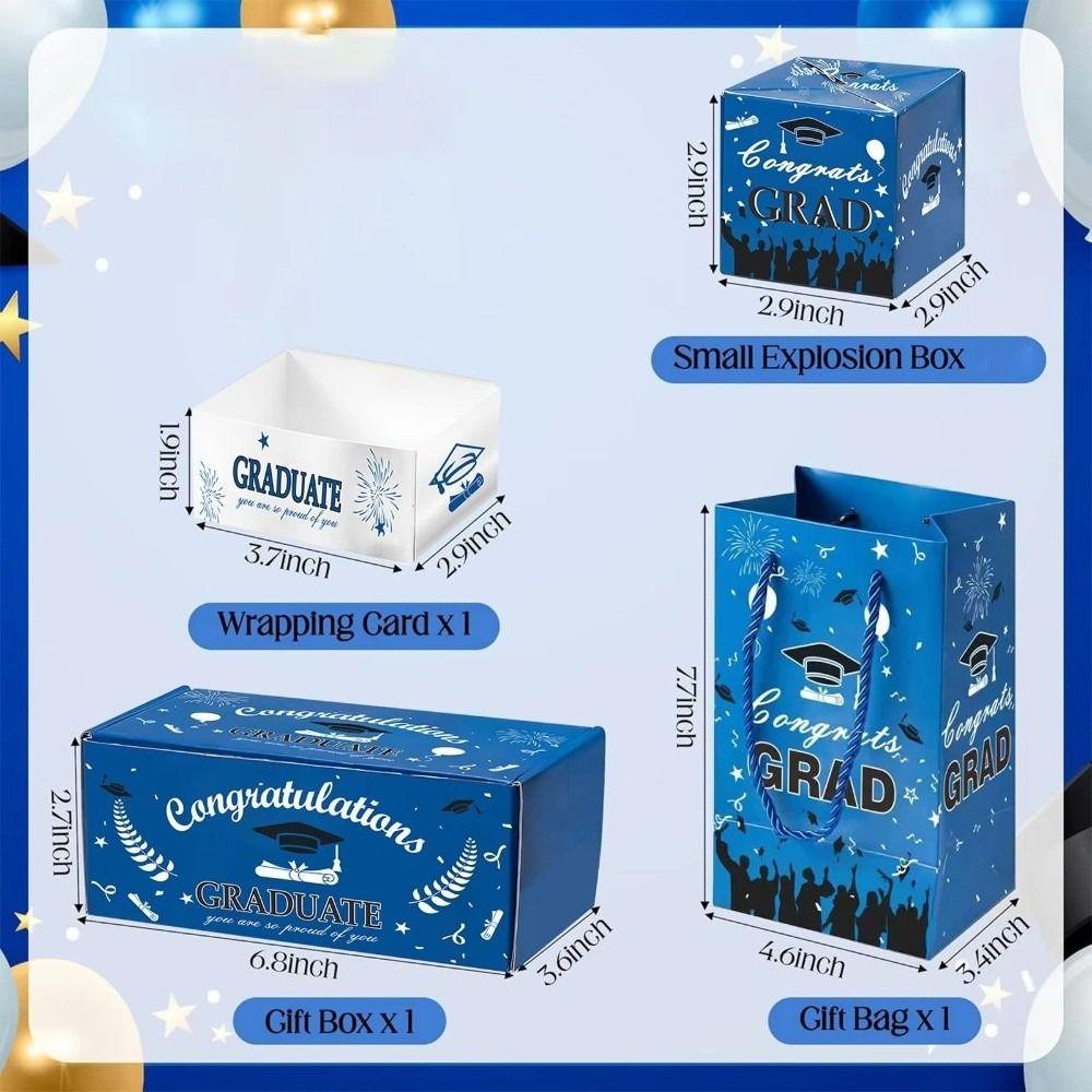 Pulling Design Surprise Money Box Wrapping Card Graduation Surprise Pop-Up Gift Box Gift Packaging