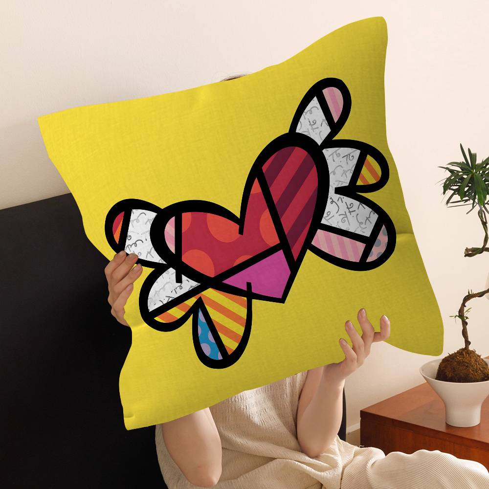 Retro Abstract Cartoon K-KeithS Pillow Anime Pillow Sofa Bed Head Pillow Cover Cushion Cover 45x45 Cm Fashion