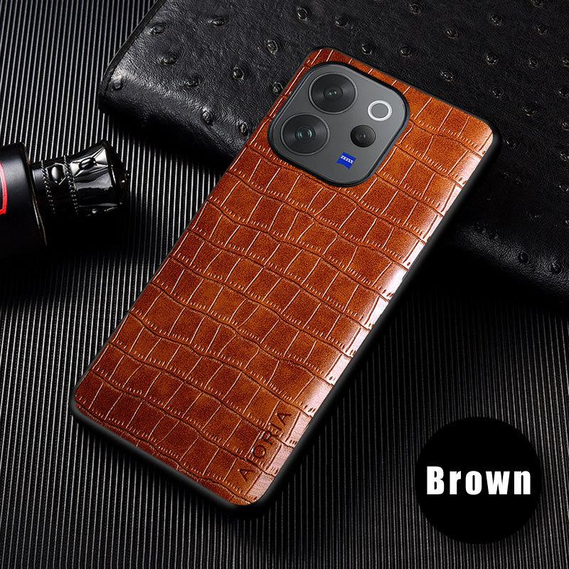 Crocodile Leather Case For Vivo V70 FE Slim Fit Premium Protective Cover for Vivo V70 case