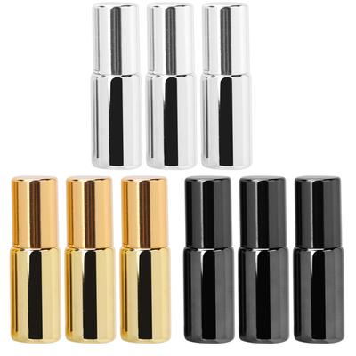 3-teiliges professionelles Glas-Parfüm-Roller-Flaschen-Set, tragbar, ätherisches Öl, Roll-on-Flaschen-Set, 5 ml