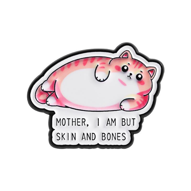 1PC Happy Crying Thumbs-Up Cat Enamel Pin, Cute Animal Badges