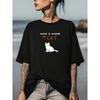 Summer Family Tee "Home Is Where My Cat Is" - Funny Gag Gift for Cat Lovers, Perfect for Company Outings & Team Building