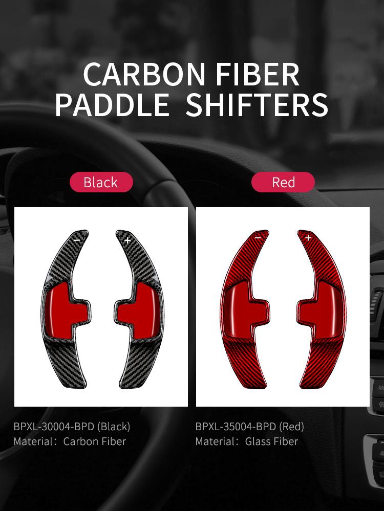 Karbonové pádla řazení T-Carbon pro úpravu volantu Mercedes-Benz třídy C C200 a třídy E.