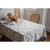 KUIYN Tablecloth, Nordic Table Mat, Dining Table Cover, Made of Natural Cotton and Linen Materials, Easy To Clean, Mildew Resistant, Thick, Durable, P