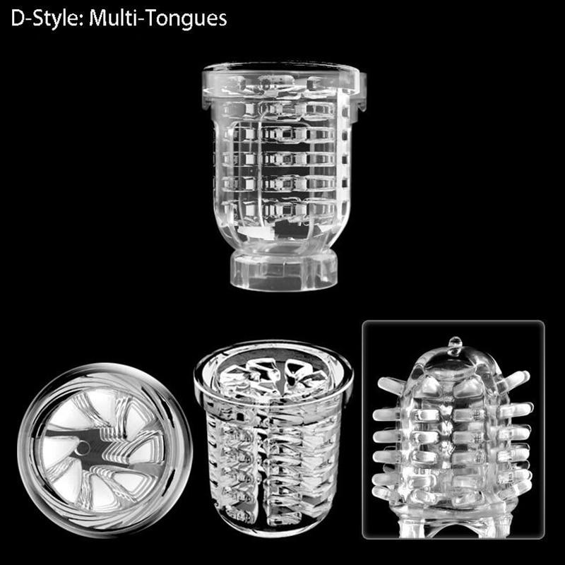 Male Masturbator Inner Replacement Cups for Easy Love Air Sucking Male Masturbator Oral/Vaginal/Anal