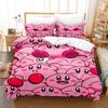 2026 NEU 3D Teens Anime Bettbezug Star Kirby Unisex Bettbezug und Kissenbezug Schlafzimmer Bettdekoration Kinderzimmer Geschenk