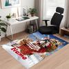 Custom Name Christmas Santa Claus Printed Carpet, for Office Chair Living Room Bedroom Kitchen Room Decor Gifts.