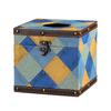 Classic Contrast Color Creative Tissue Box Indoor Desktop Leather Carton Square Light Luxury Household Napkin Carton