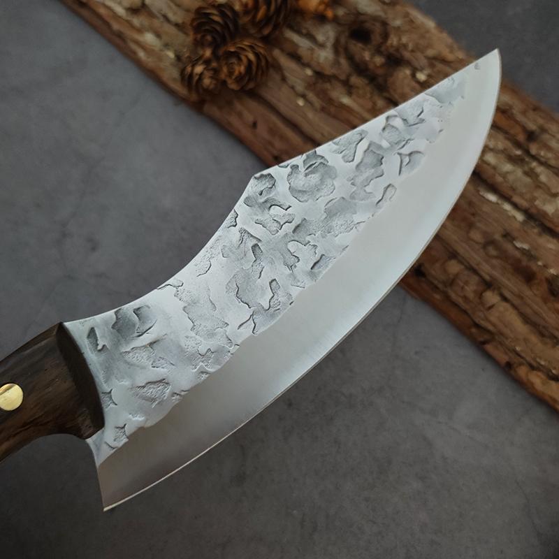 MYVIT TOP Kitchen Knives Handmade Forged Stainless Steel Kitchen Knife Fish Sculpture Knives Boning Knife Meat Cleaver Fruit Vegetables Cutter Tool