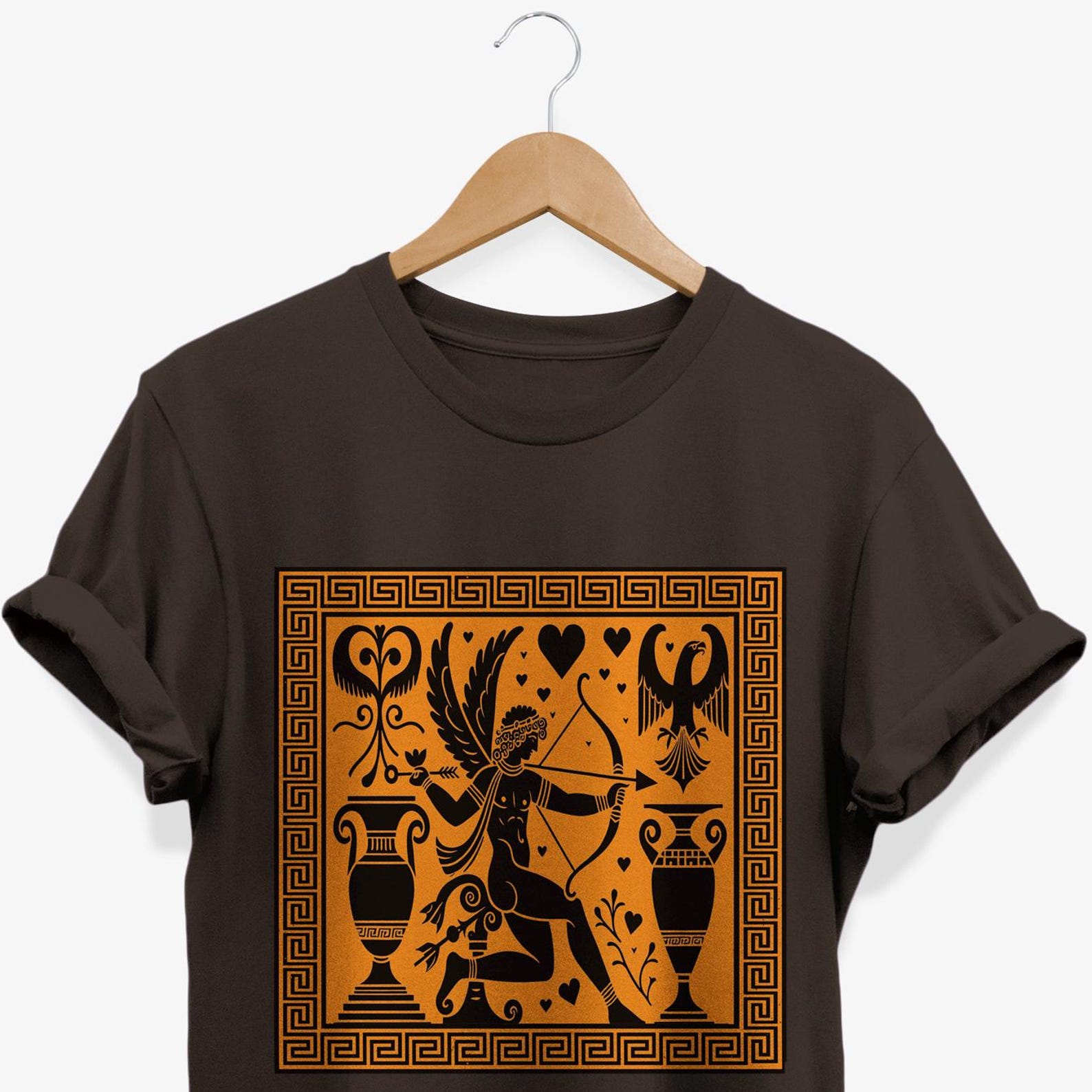 Eros God of Love Greek Mythology T-Shirt, Ancient Greece Tee, Olympus Deity Gifts 3XL