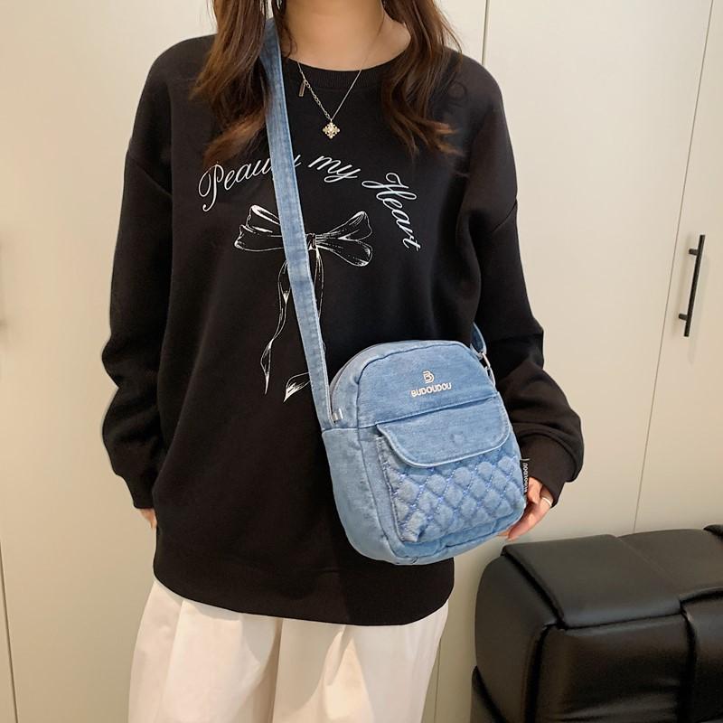 Denim Bag Women's Shoulder Bag Student Commuter Crossbody Bag