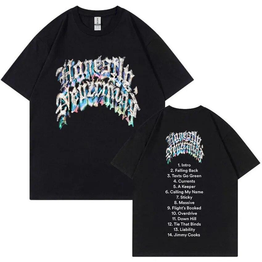 Rapper Drake New Oversized T Shirt Certified Lover Boy Album Print T-shirt Unisex Hip Hop Casual Funny T Shirts Unisex Streetwear