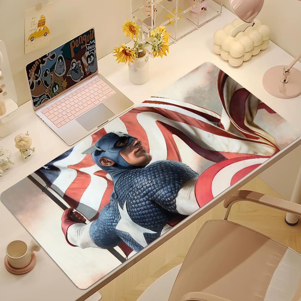 movie cool art CCaptain AAmerica ML Mouse Pad Nonslip Lockedge Thickened Desktop MousePad Large Comfort Gaming Office Student