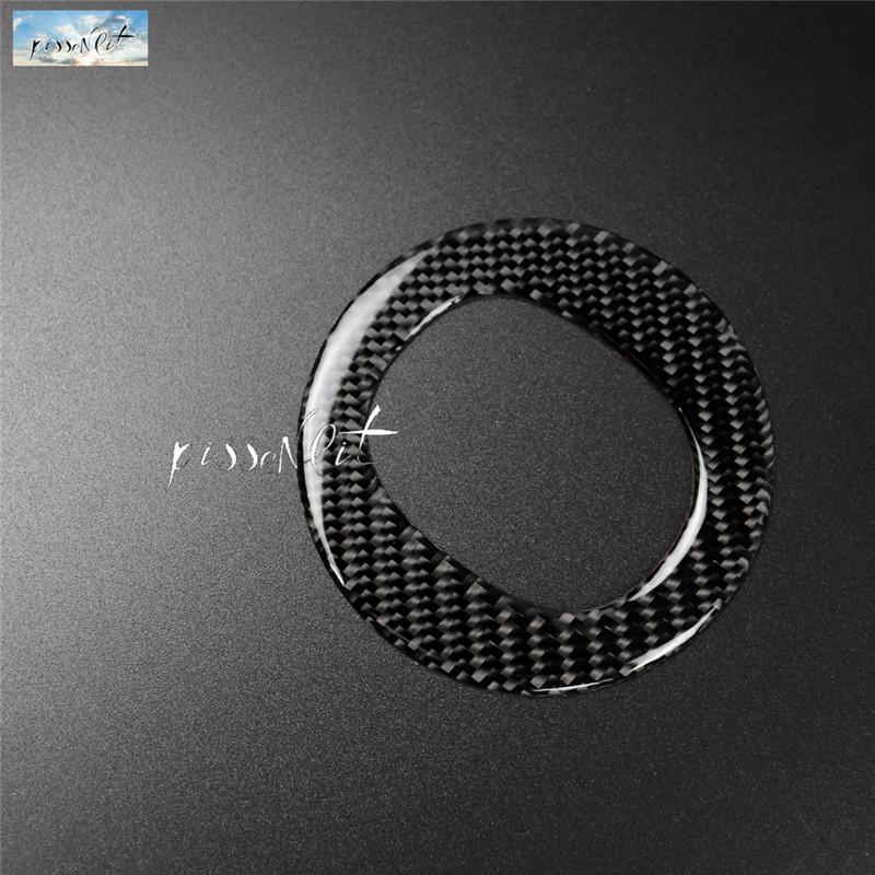 For Mazda CX-5 2017 18  Real Carbon Fiber Car Interior Steering Wheel Cover Trim Moldings Car Styling Accessories Stickers