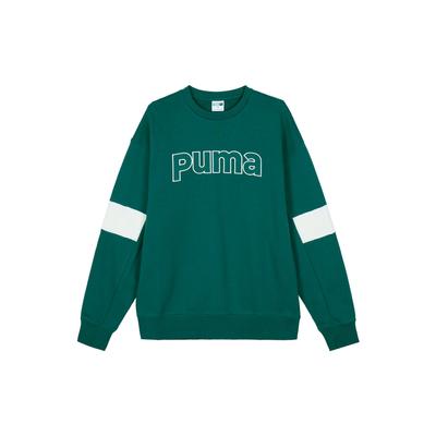 Puma Letter Print Sports Casual American Pullover Sweatshirt Men Sweatshirt Green 623427-43