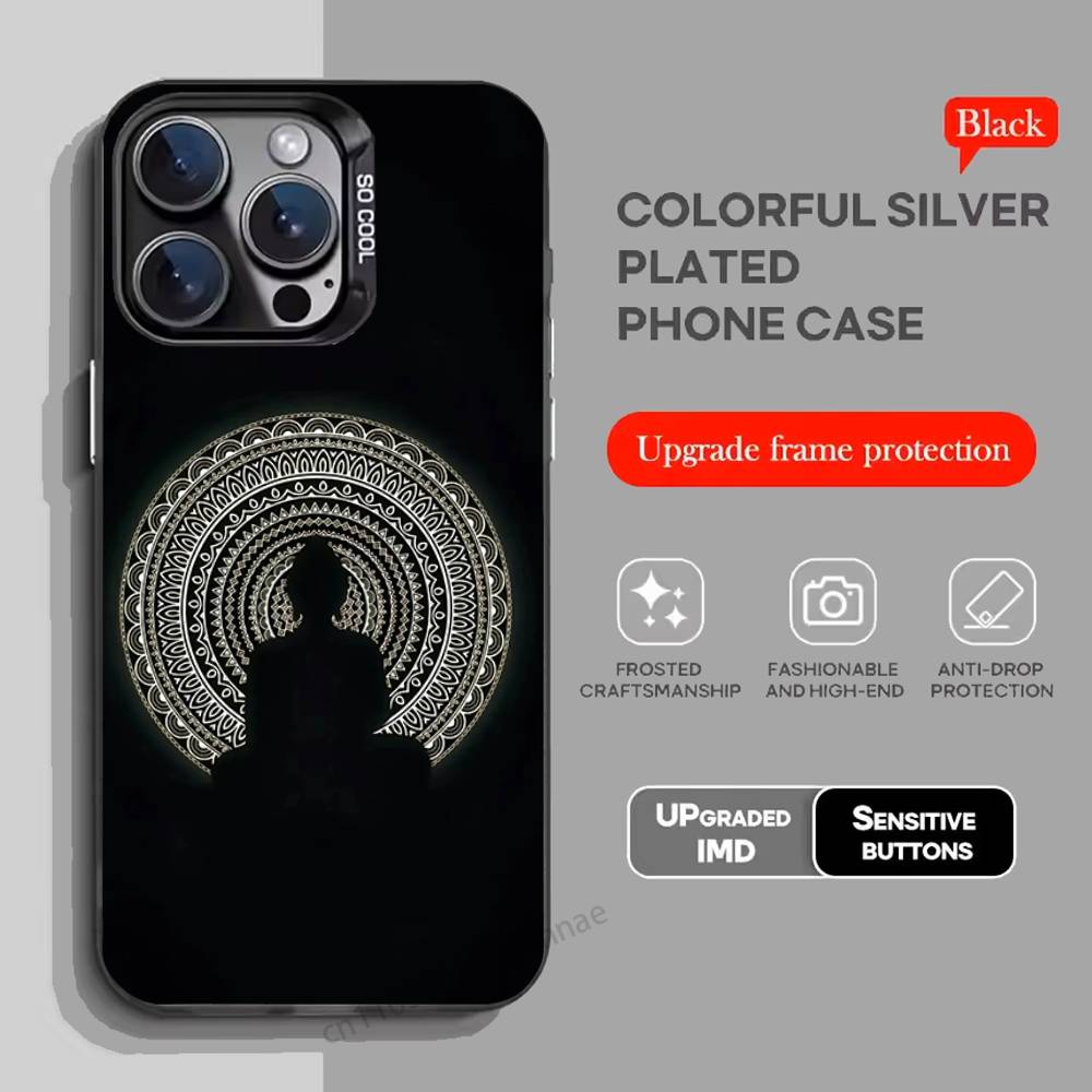 Shakyamuni Buddha Phone Case For iPhone 17,16,15,14,13,12,11,Pro,Max,Plus,Mini,X,XS,XR,8,S,SE Soft Black Case