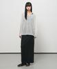 GENERALIDEA See-Through Neck String Knit Pullover [Light Grey] / Gf2Lkp543