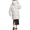 Adidas Originals Three Stripes Series Warm Comfortable Casual Solid Color Long Sleeve Down Jacket Women Outerwear White JD3785