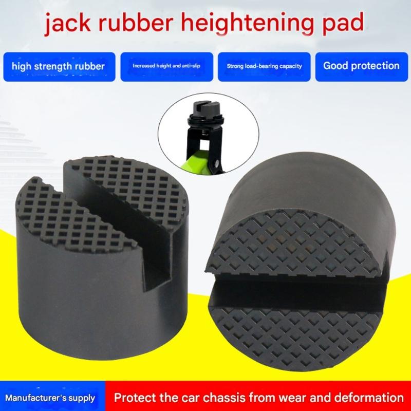 Bloco de Elevação Universal de Borracha Para Vários Modelos de Macacos Garante Segurança e Evita Arranhões na Carroceria Durante a Elevação Pacote com 2