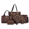 Women's Large Capacity Multi-Piece Mother-and-Child Shoulder Bag Set with Popular Print