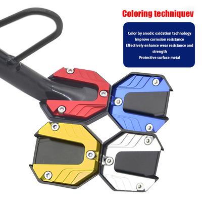 Motorradzubehör Verlängerungsfußpolster-Stützplatte aus Aluminiumlegierung für Motorrad-Fahrradständerverlängerungsfußseitenständer