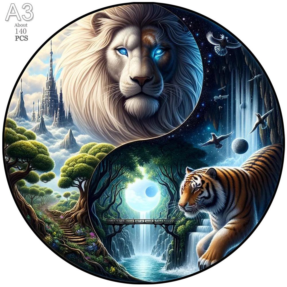 Unique Wooden Animal Jigsaw Puzzles Colorful Rabbit Cat Dog 3D Puzzle Gift Interactive Toy for Adults Kids Educational Jigsaws