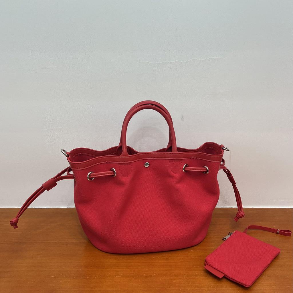 Australian Sheepskin Thickened Cotton Linen Small Tote Bag Casual Drawstring Australian Style Handbag Small Canvas Bag