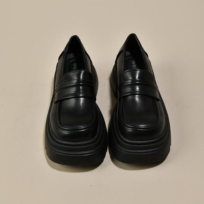 [Zhao Ruth of the Same Style] Platform-soled Loafers for Women's 2025 Spring Festival New Single Shoes with Height Increase 