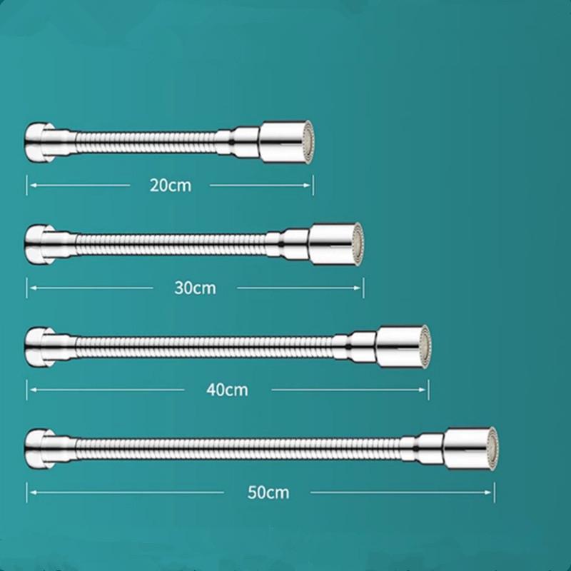 Water-saving Faucet Extender Stainless Steel for Bathroom Sink and Washbasin