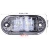 10-30V 2LED Side Marker Light High Brightness Turn Signal Lamp for Cars Trucks Trailers RVs