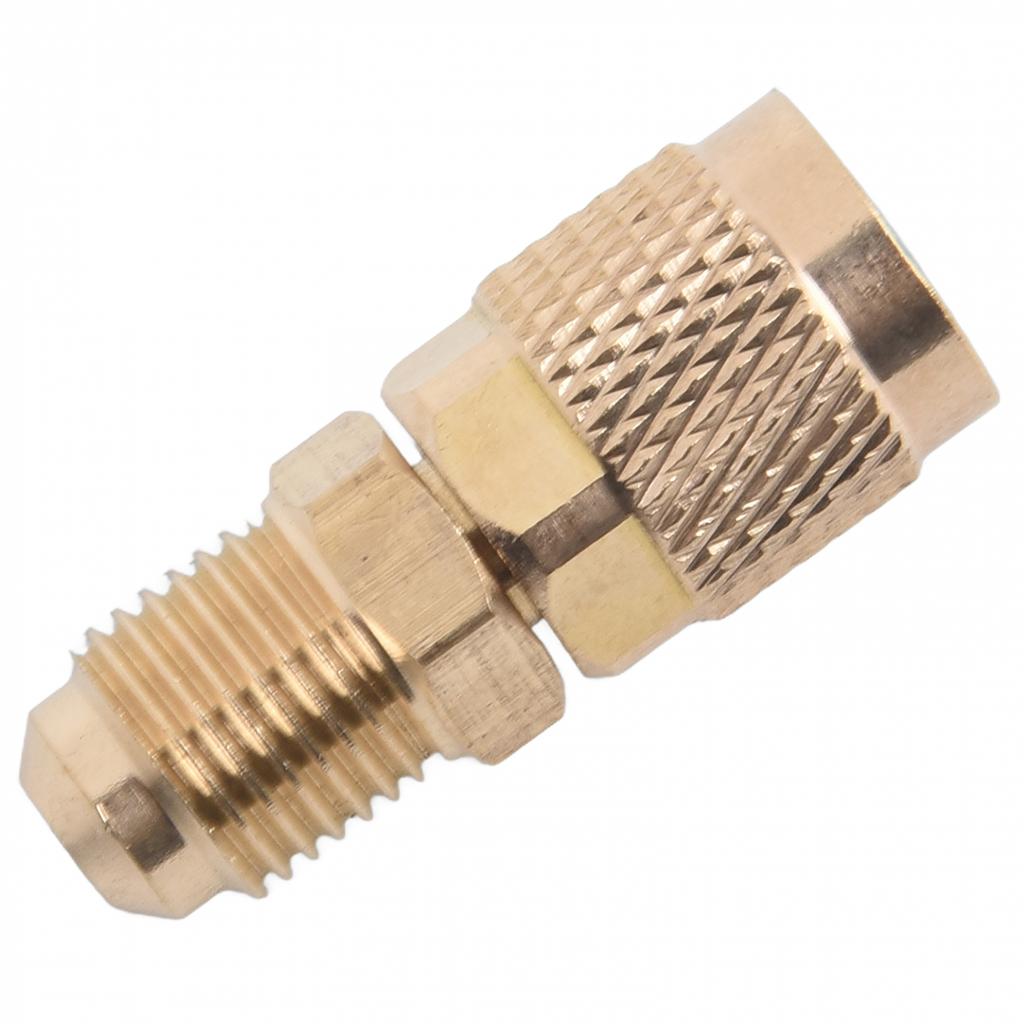 2x R32/R22/R410a Schnellkupplungsadapter 5/16-SAE F auf 1/4-SAE Klimaanlagen