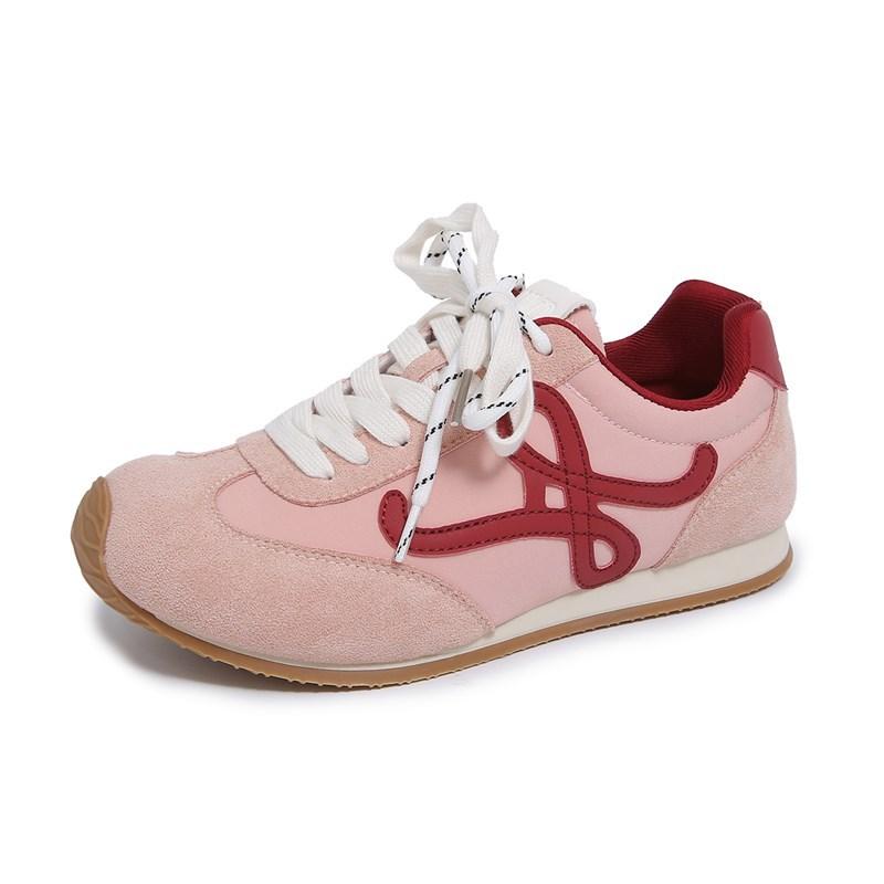 

2 Little white shoes women s spring new female students leisure sports versatile board shoes street shot 0 40 рожевий