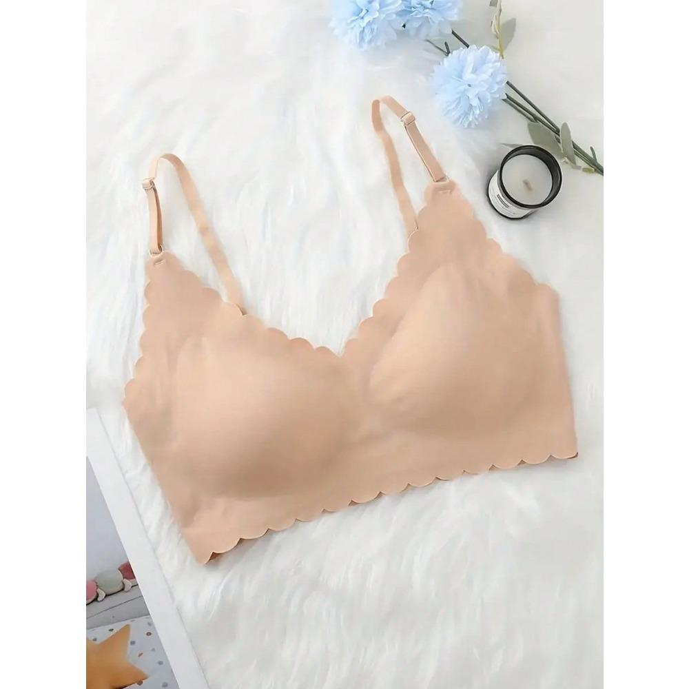 [Soft Wire-Free Bra] Soft Wire-Free T-Shirt Bra | Solid Color Seamless Underwear | Comfortable Close-Fitting for Daily Wear