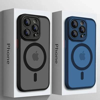 Custodia Per iPhone 17 Air 16 15 14 13 12 11 Pro Max Plus Per Magsafe Carica Wireless Magnetica Protezione Lente Copertura Opaca