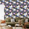 Wallpaper Colorful Unicorns and Rainbows for Living Room and Bedroom 50x1000