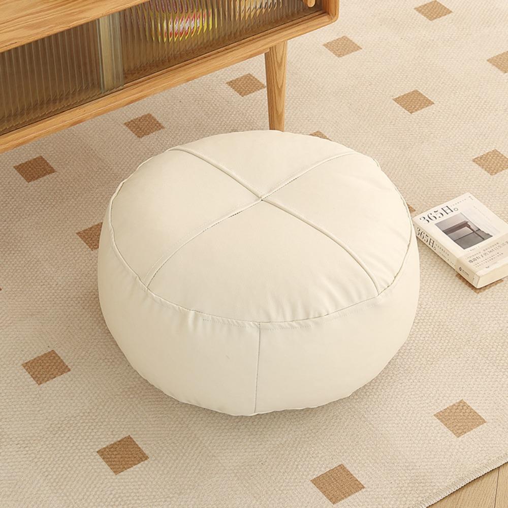 Square/Round Tatami Sitting Mat PU Leather Pouf Portable Floor Cushion  Home