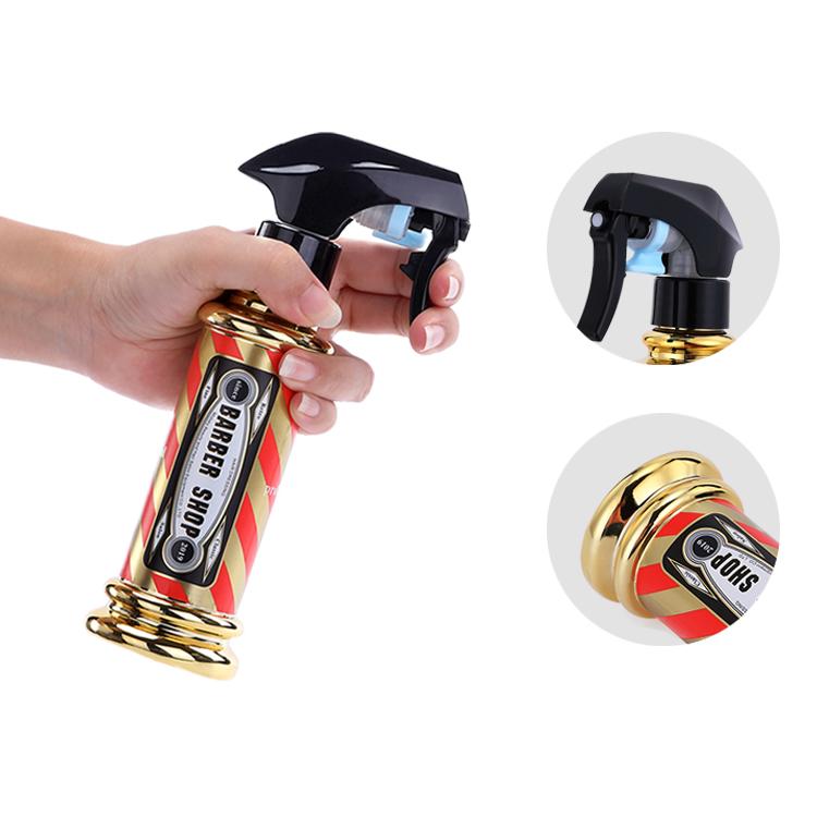 4 Colors Retro Barbershop Spray Bottles Mist Watreing Can Portable Refillable Bottles Salon Accessories Hairdresser Tools