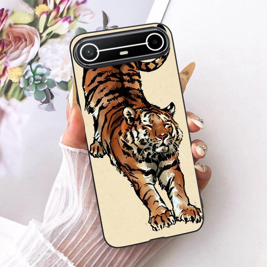 Fashion Cool Design Case For Tecno Pova Slim 5G 2025 Black Silicone Soft Cover For Tecno Pova Slim KM9 Phone Cases