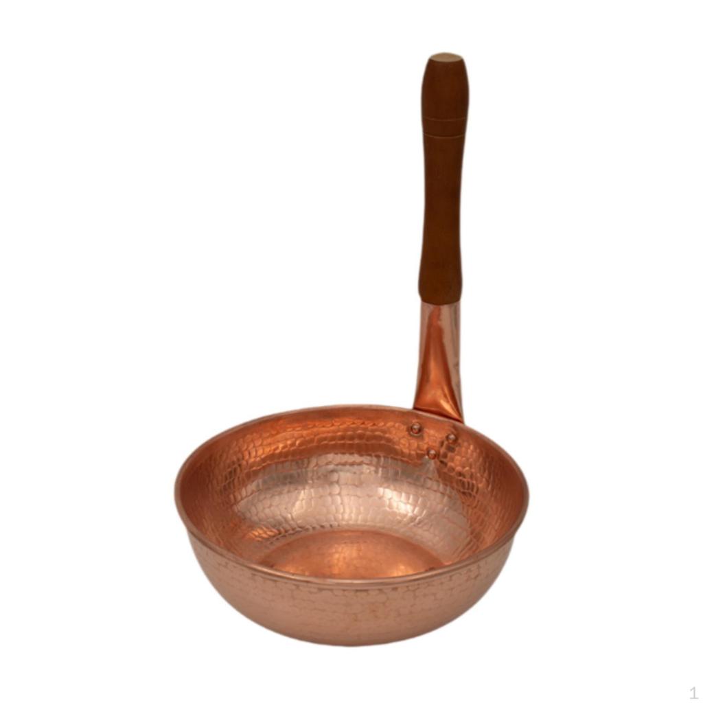 23cm Diameter Copper Soup Pot Multifunctional Heating Boiling Saucepan for Home Use